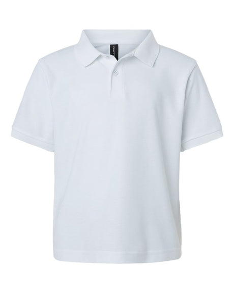 AllPro Youth Pique Polo. 62800Y - White