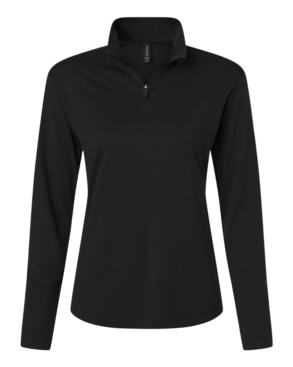 AllPro Women's Pro-Lock Performance Quarter-Zip Pullover. 41870L - Black