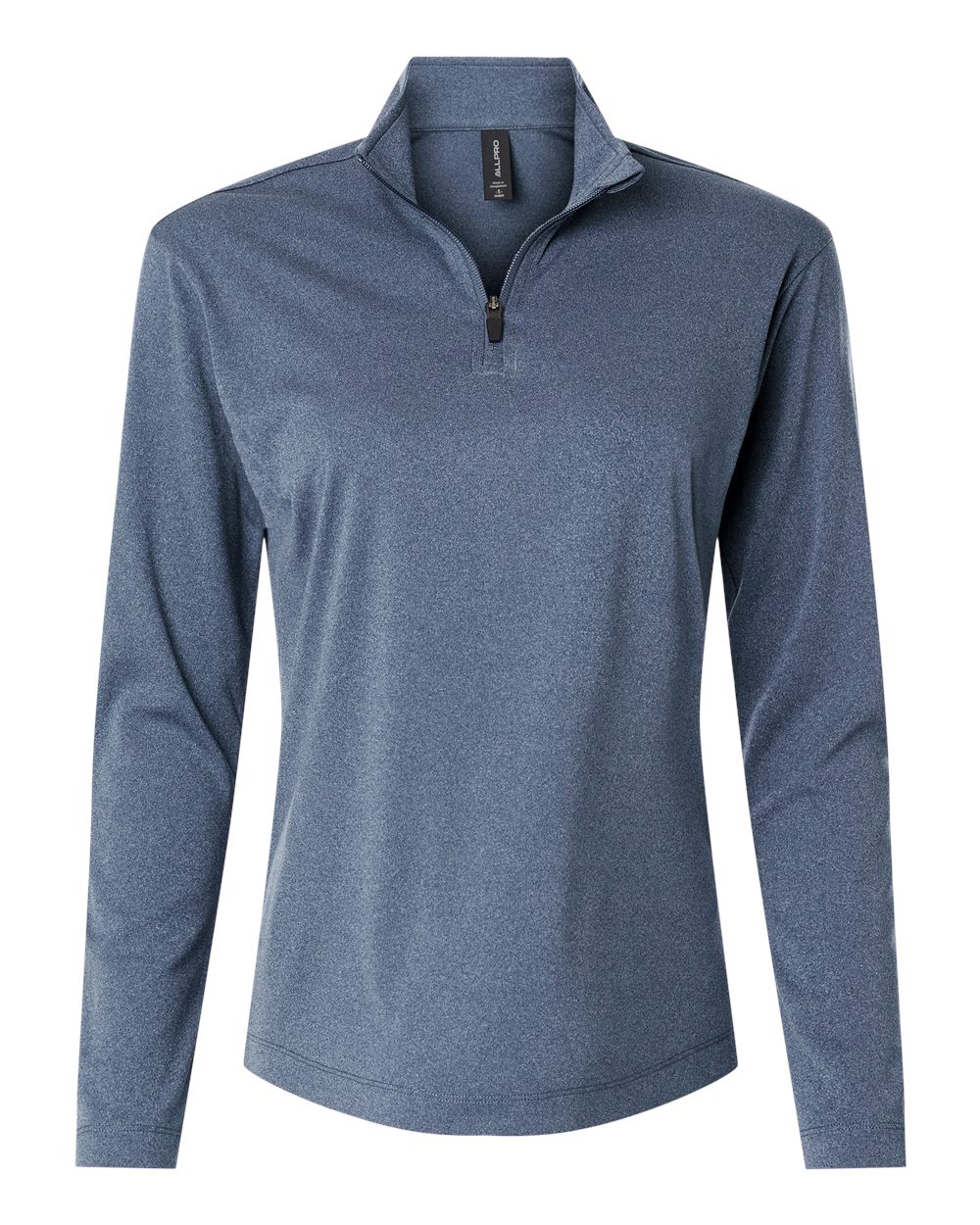 AllPro Women's Pro-Lock Performance Quarter-Zip Pullover. 41870L - Heather Navy