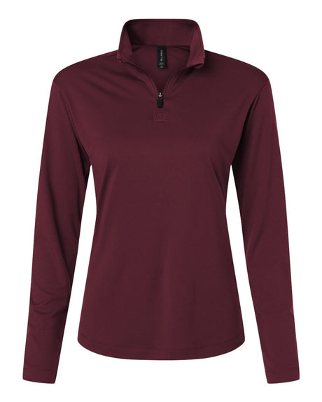 AllPro Women's Pro-Lock Performance Quarter-Zip Pullover. 41870L - Maroon