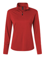 AllPro Women's Pro-Lock Performance Quarter-Zip Pullover. 41870L - Red