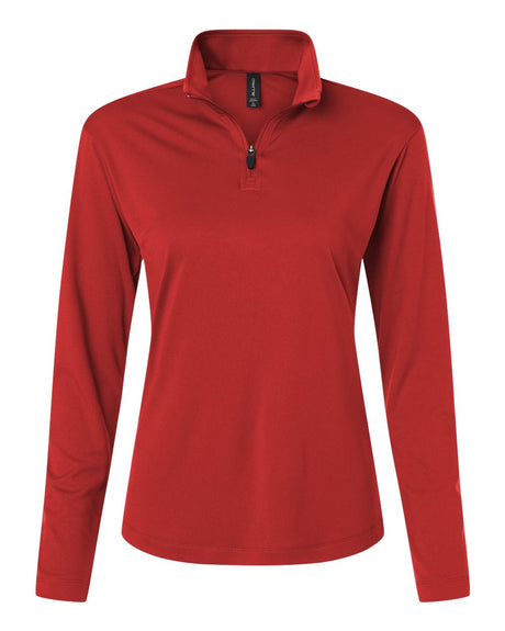 AllPro Women's Pro-Lock Performance Quarter-Zip Pullover. 41870L - Red