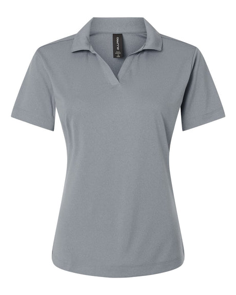 AllPro Women's Pro-Lock Performance Polo. 41800L - Heather Steel