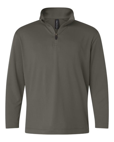 AllPro Youth Pro-Lock Performance Quarter-Zip Pullover. 41870Y - Charcoal