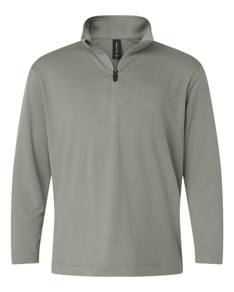 AllPro Youth Pro-Lock Performance Quarter-Zip Pullover. 41870Y - Greystone