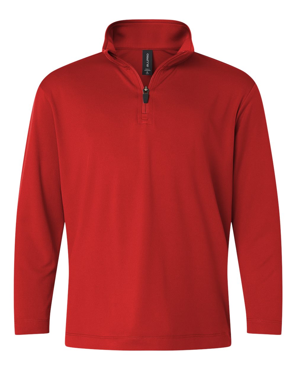 AllPro Youth Pro-Lock Performance Quarter-Zip Pullover. 41870Y - Red