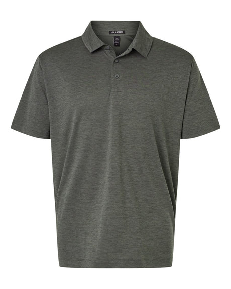 AllPro Men's Pro-Lock Performance Mélange Polo. 4HM00 - Charcoal Melange
