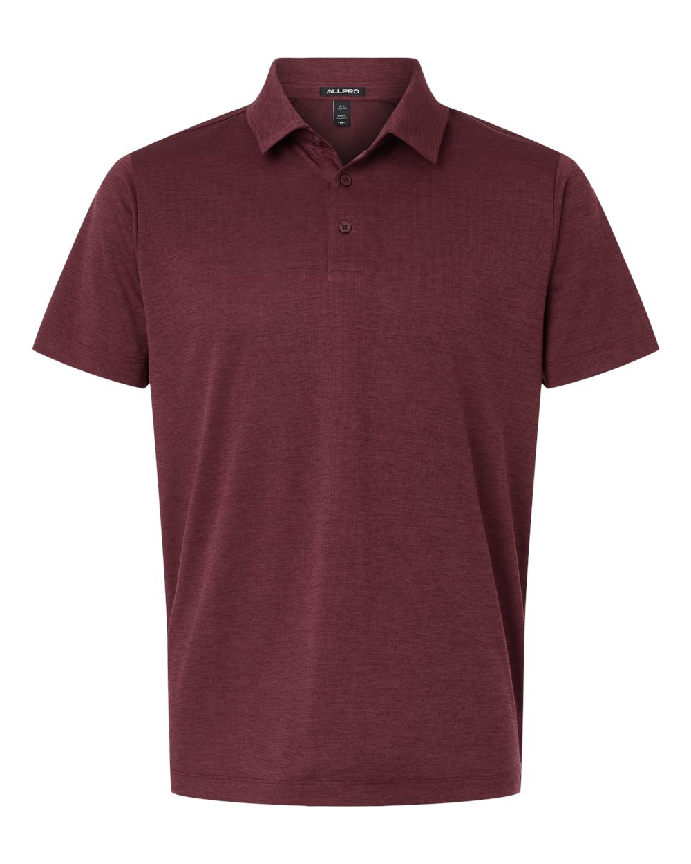 AllPro Men's Pro-Lock Performance Mélange Polo. 4HM00 - Maroon Melange
