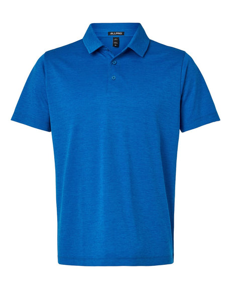 AllPro Men's Pro-Lock Performance Mélange Polo. 4HM00 - Royal Melange