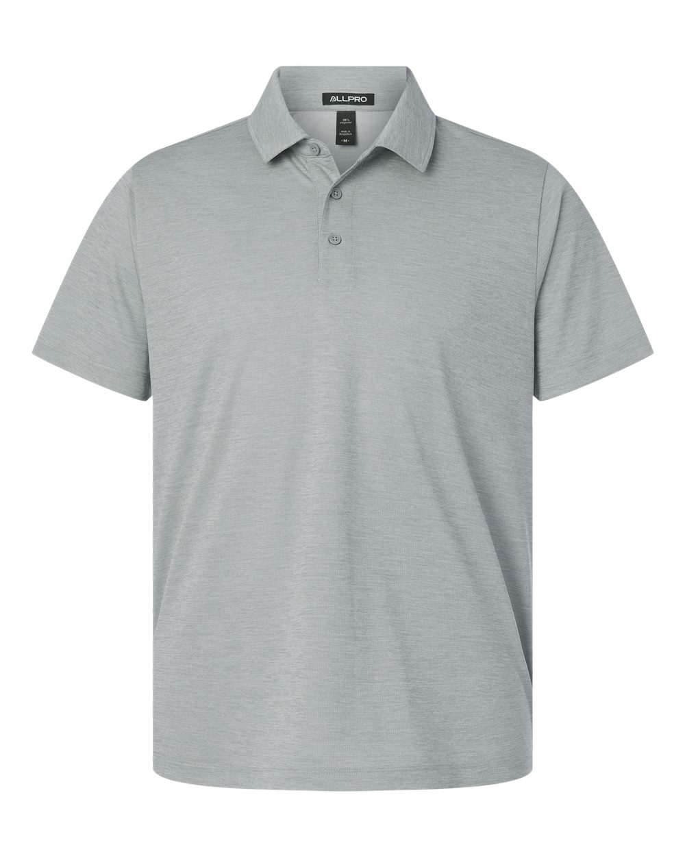 AllPro Men's Pro-Lock Performance Mélange Polo. 4HM00 - Silver Melange