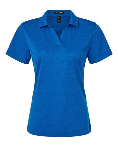 AllPro Women's Pro-Lock Performance Mélange Polo. 4HM00L - Royal Melange