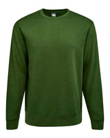 J. America Unisex BTB Fleece Crewneck Sweatshirt. 8721 - Forest Green