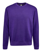 J. America Unisex BTB Fleece Crewneck Sweatshirt. 8721 - Purple