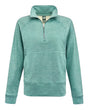 J. America Women's Electric Fleece Quarter-Zip Sweatshirt. 8743 - Electric Jade