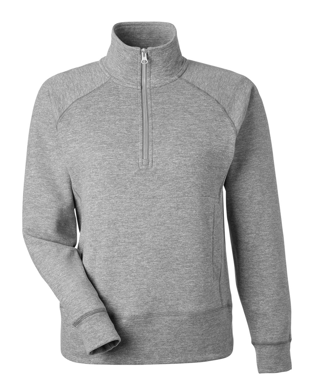 J. America Women's Electric Fleece Quarter-Zip Sweatshirt. 8743 - Electric Slate