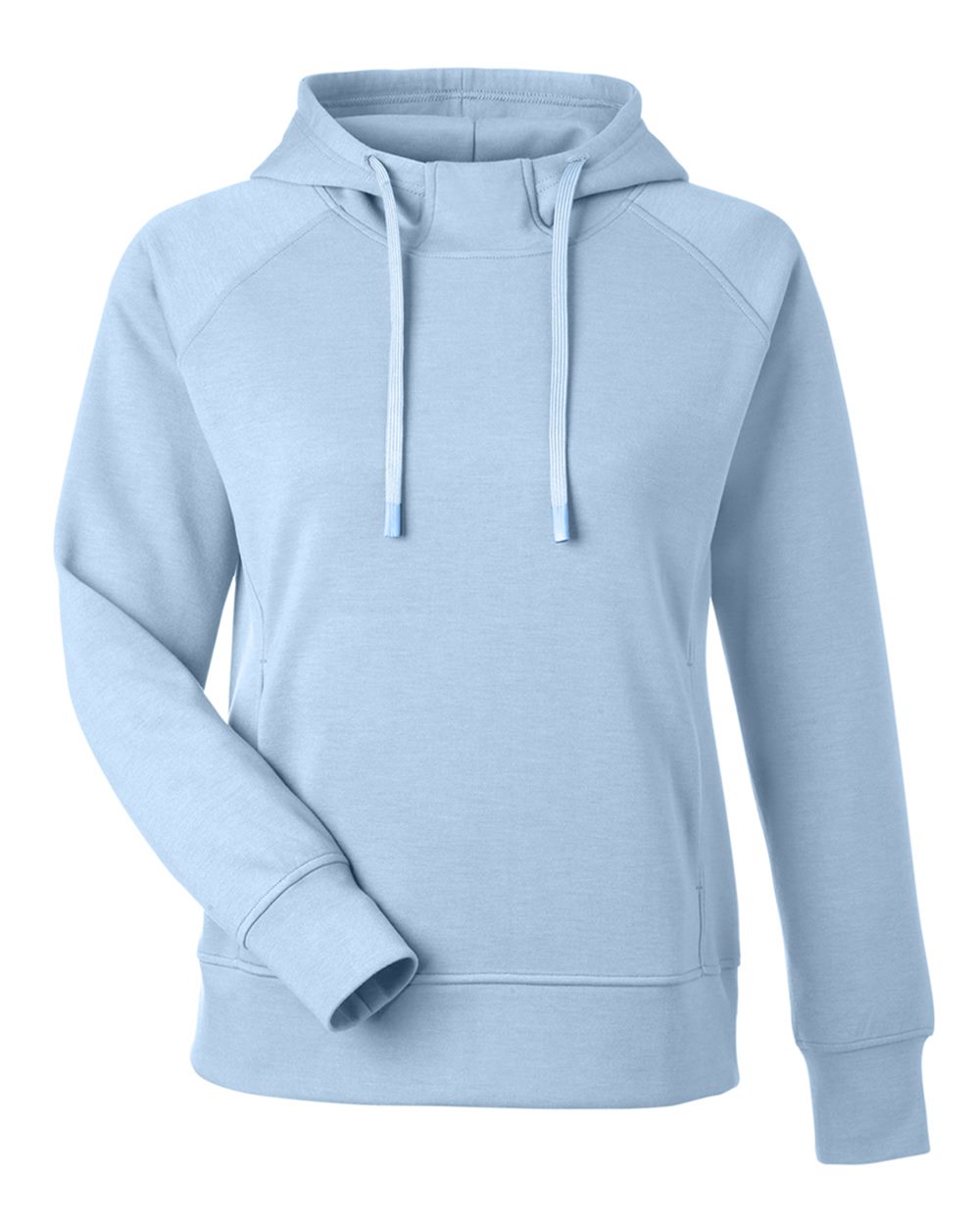 J. America Women's Apex Fleece Hooded Sweatshirt. 8753 - Ice Blue
