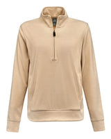 J. America Women's Element Fleece Quarter-Zip Sweatshirt. 8762 - Almond