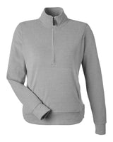 J. America Women's Element Fleece Quarter-Zip Sweatshirt. 8762 - Grey