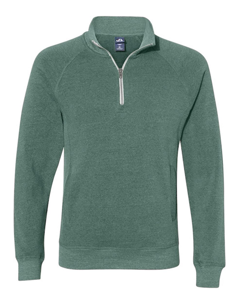 J. America Men's Triblend Quarter-Zip Sweatshirt. 8869 - Balsam Triblend
