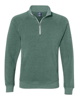 J. America Men's Triblend Quarter-Zip Sweatshirt. 8869 - Balsam Triblend