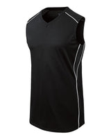 Augusta Sportswear Girls' Dynamite Jersey. 312163 - Black/ Black/ White