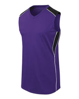 Augusta Sportswear Girls' Dynamite Jersey. 312163 - Purple/ Black/ White