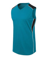 Augusta Sportswear Girls' Dynamite Jersey. 312163 - Teal/ Black/ White