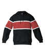 Badger Unisex United Athletic Fleece Hooded Sweatshirt. 1282 - Black/ Red/ White