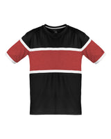 Badger Unisex United T-Shirt. 4980 - Black/ Red/ White