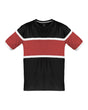 Badger Unisex United T-Shirt. 4980 - Black/ Red/ White