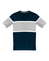 Badger Unisex United T-Shirt. 4980 - Navy/ Oxford/ White