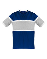 Badger Unisex United T-Shirt. 4980 - Royal/ Oxford/ White