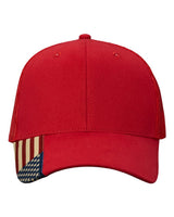 Kati USA Flag Mesh Cap. AM350M - Red/ USA Mesh