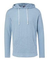 MV Sport Unisex Miles Slub Hooded Long Sleeve T-Shirt. 24401 - Light Denim Heather