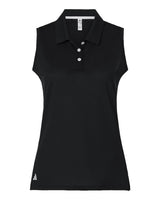 Adidas Women's Ottoman Sleeveless Polo. A1005 - Black