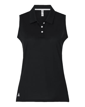 Adidas Women's Ottoman Sleeveless Polo. A1005 - Black