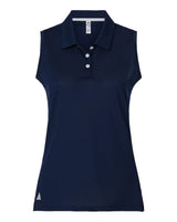 Adidas Women's Ottoman Sleeveless Polo. A1005 - Collegiate Navy