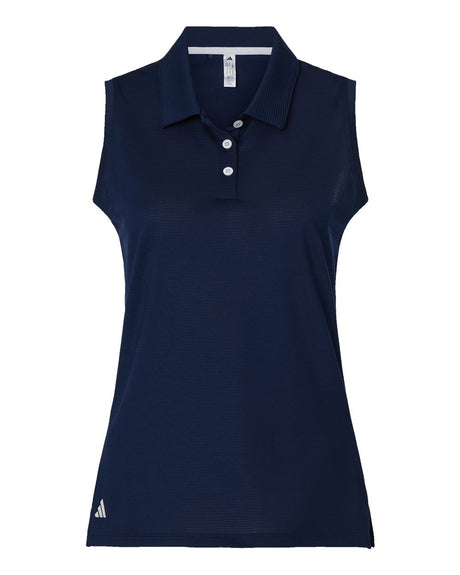 Adidas Women's Ottoman Sleeveless Polo. A1005 - Collegiate Navy
