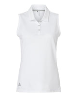 Adidas Women's Ottoman Sleeveless Polo. A1005 - White