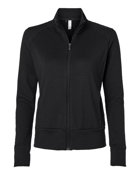 Adidas Women's Ultimate365 Textured Full-Zip Jacket. A1007 - Black