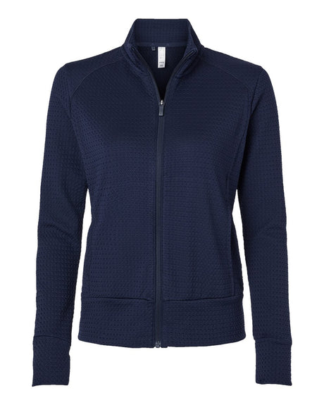 Adidas Women's Ultimate365 Textured Full-Zip Jacket. A1007 - Collegiate Navy
