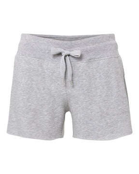 MV Sport Women's Jolene Fundamental Fleece Shorts. W23151 - Heather Grey