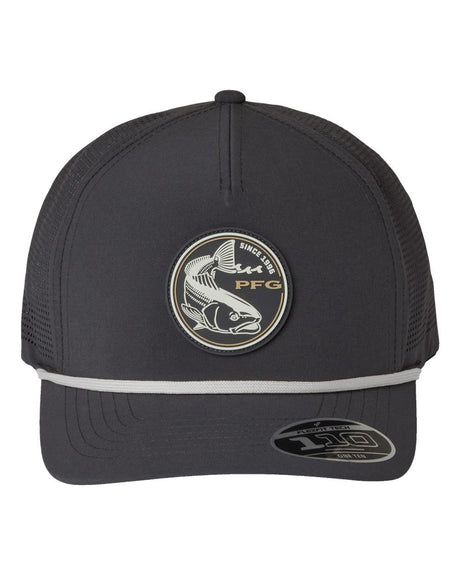 Columbia Tidal Pursuit™ 3D Stretch Snapback Cap. 212134 - Shark/ Fish Circle Red Fish