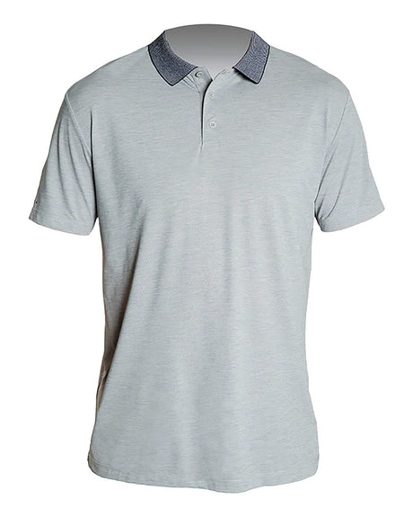 ANETIK Men's Transit Tech Polo. MPTNTS0 - Alloy Heathered