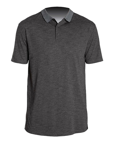ANETIK Men's Transit Tech Polo. MPTNTS0 - Charcoal Heathered