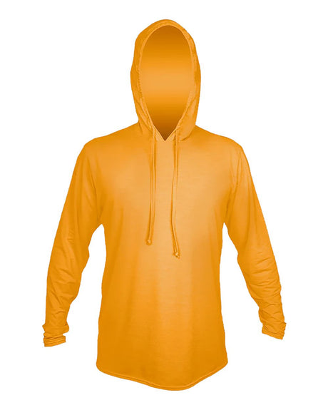 ANETIK Men's Low Pro Tech Hooded Long Sleeve T-Shirt. MVLPRH8 - Phoenix Heathered