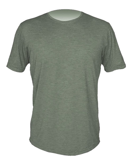 ANETIK Men's Low Pro Tech T-Shirt. MVLPRS8 - Dark Olive Heathered