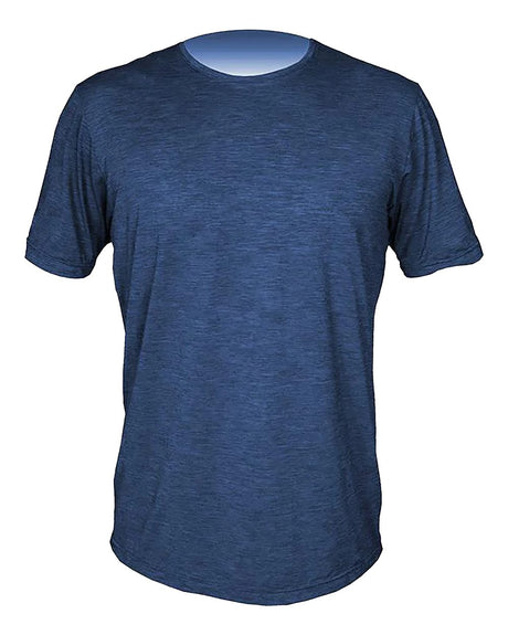 ANETIK Men's Low Pro Tech T-Shirt. MVLPRS8 - Navy Heathered