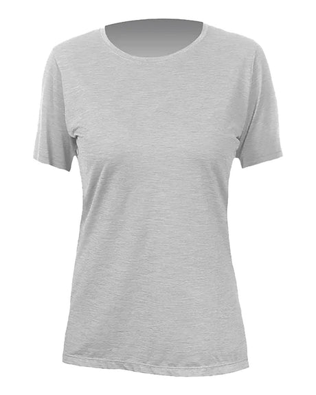 ANETIK Women's Breeze Tech T-Shirt. WSBRZS0 - Alloy Heathered