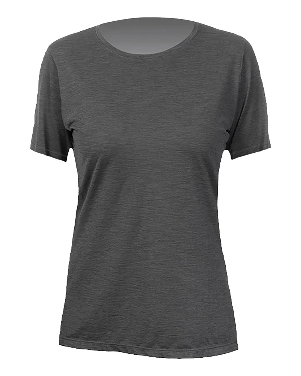 ANETIK Women's Breeze Tech T-Shirt. WSBRZS0 - Charcoal Heathered